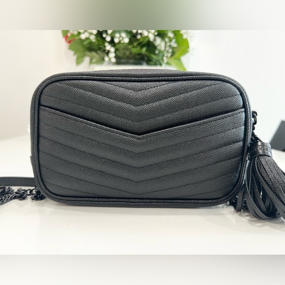 Saint Laurent YSL Lou Mini Camera Crossbody Leather Bag - Picture 6 of 16